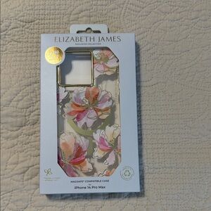 Elizabeth and James iPhone 14 Pro Max Case - Pink and Gold Floral
